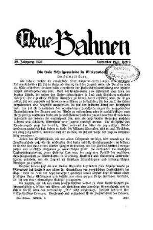 Die freie Schulgemeinde in Wickersdorf