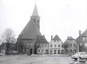 Marktplatz in Calau : Bauwesen - öffentliche und andere Gebäude. Ort: Kalawa / Calau. Marktplatz