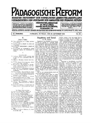 Begabung und Beruf