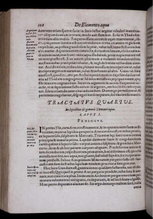 Tractatus Quartus. De lapidibus & gemmis Elementi aquae.