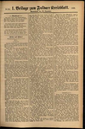 Zweite Ausgabe vom Samstag, den 23. Dezember 1899.