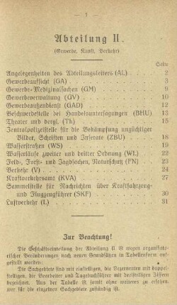Abteilung II. Gewerbe, Kunst, Verkehr