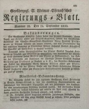 Nr. 18 : 24. September 1830