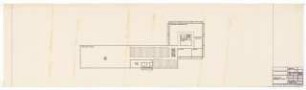 Hochschulbibliothek, Karlsruhe Neubau: Vorentwurf 5. Grundriss Keller, 1:200