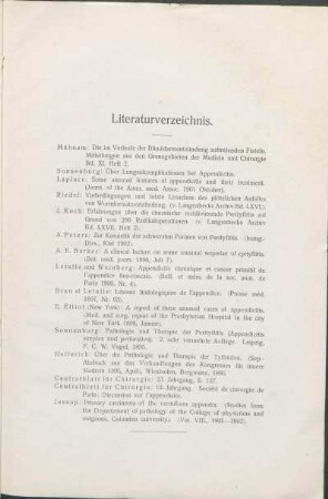 Literaturverzeichnis.