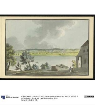 Ansicht von Freienwalde vom Fährkrug aus