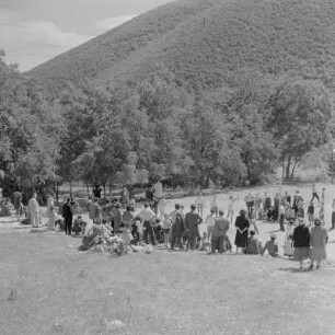Heilbad und Kurort Kostenec im Südwesten Bulgariens. Landschaftsbilder und Kurgäste