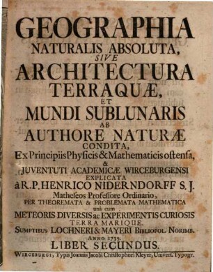 Generalis geographia, 2