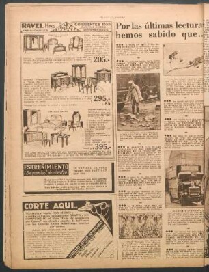 Por las últimas lecturas hemos sabido que...