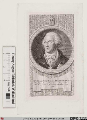 Bildnis Carl August Frhr. von Hardenberg, 1814 Fürst