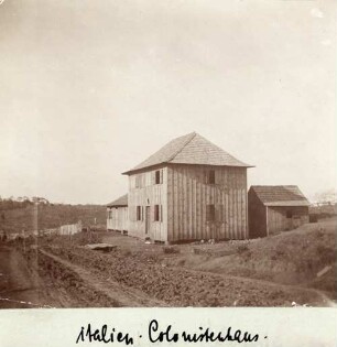 Italienisches Kolonistenhaus am Rio Grande do Sul, Brasilien