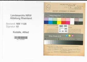 Entnazifizierung Alfred Kodalle , geb. 06.04.1911 (Polizist)