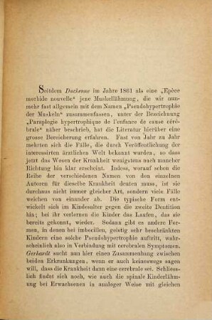 Ueber Pseudohyperotrphia musculorum bei Erwachsenen