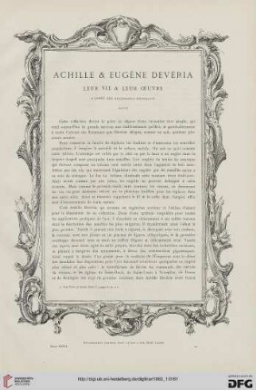 9: Achille & Eugène Devéria, [3] : leur vie & leur oeuvre