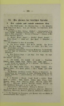 VI. Die Formen der deutschen Sprache