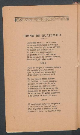 Himno de Guatemala