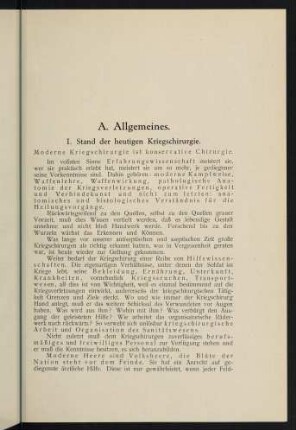 9-25, I. Stand der heutigen Kriegschirurgie. - II. Geschosswirkung