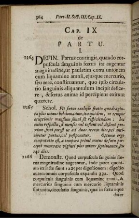 Cap. IX de Partu.