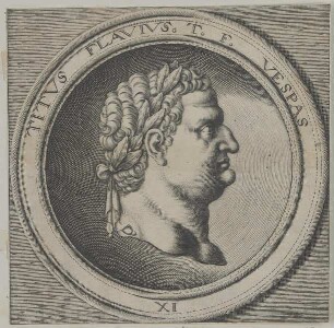 Bildnis des Titvs Flavivs T. F. Vespas XI.