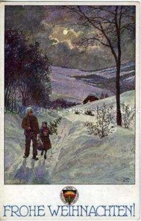 Weihnachtskarte des Deutschen Schulvereins, Nr. 668