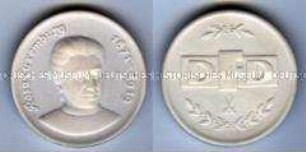 Medaille des Demokratischen Frauenbunds Deutschlands auf Rosa Luxemburg