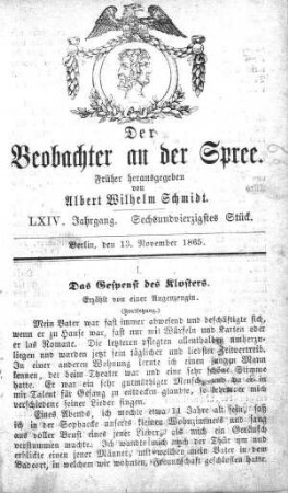 46. Stück, 13. November 1865