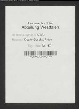 Verzeichnis der dem Präsenzienamt zu liefernden Kornpächte.