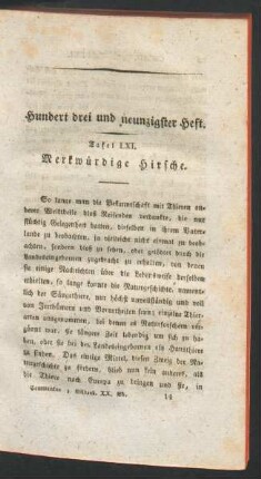 Hundert drei und neunzigster Heft.