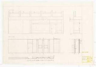 Filiale der Schweisfurth GmbH, Münster Umbau: Schaufenster: Ansichten, Schnitte 1:20