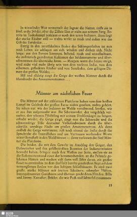 Männer am nächtlichen Feuer