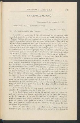 La lengua quiché