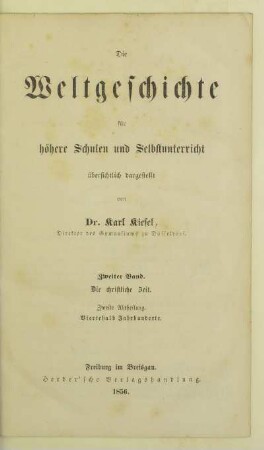 Bd. 2, Abth. 2: Viertehalb Jahrhunderte