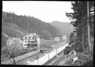 Kipsdorf. Margaretenhof,Villa Luisenbad, Eisenbahn
