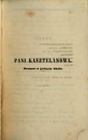 Dramata i komedye mniejsze : Józefa Korzeniowskiego. Wydanie Adama Zawadzkiego, 2