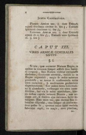Caput III. Vires Arnicæ Generales Sistit.