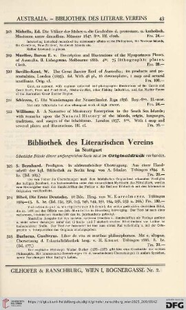 Bibliothek des Literarischen Vereins in Stuttgart (No. 323 - 353)
