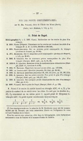 SUR LES POINTS COMLÉMENTAIRES.