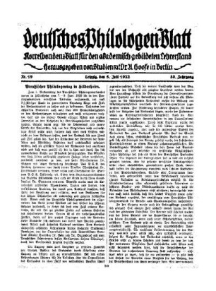 Preußischer Philologentag in Hildesheim