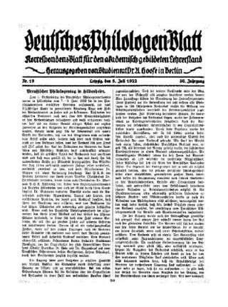Preußischer Philologentag in Hildesheim