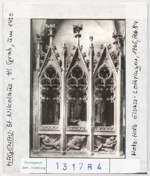 Hagenau, St. Nikolaus: Heiliges Grab. Um 1420