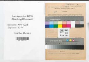 Entnazifizierung Gustav Krabbe , geb. 25.02.1885 (Schlosser)