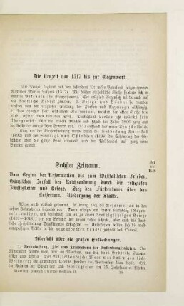 Die Neuzeit von 1517 bis zur Gegenwart