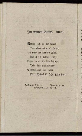 Im Namen Gottes. Amen.