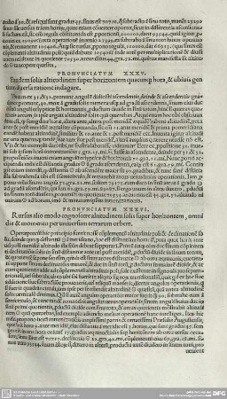 PRONUNCIATUM XXXV. Eandem solis altitudinem super horizontem quacun[..] hora, & ubiuis gentium diversa ratione inagare.