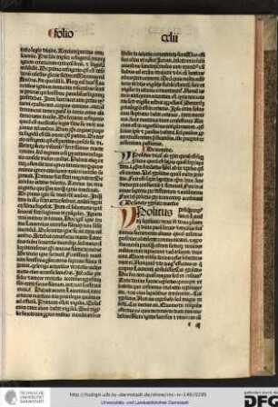 De nomine. Ypolitus dicitur ab yper quod est super et licos quod est lapis quasi super lapidem id est Christum fundatus...