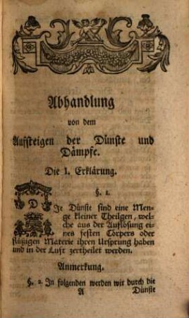 Christian Gottlieb Kratzensteins, der Arneywiss. und Weltweißh. Doctors Abhandlung von dem Aufsteigen der Dünste und Dämpfe : welche von der Academie zu Bourdeaux den Preiß erhalten