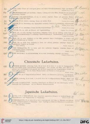 Japanische Lackarbeiten (Nr. 60-134a)