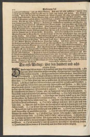 ... über den hundert und achtzehenden Psalm