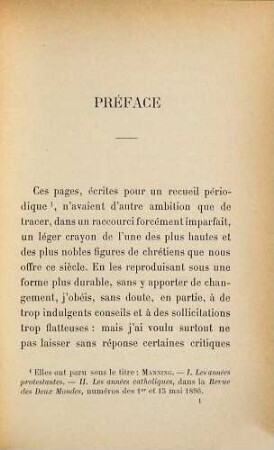 Le cardinal Manning
