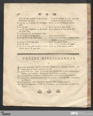 Theses Miscellaneae.